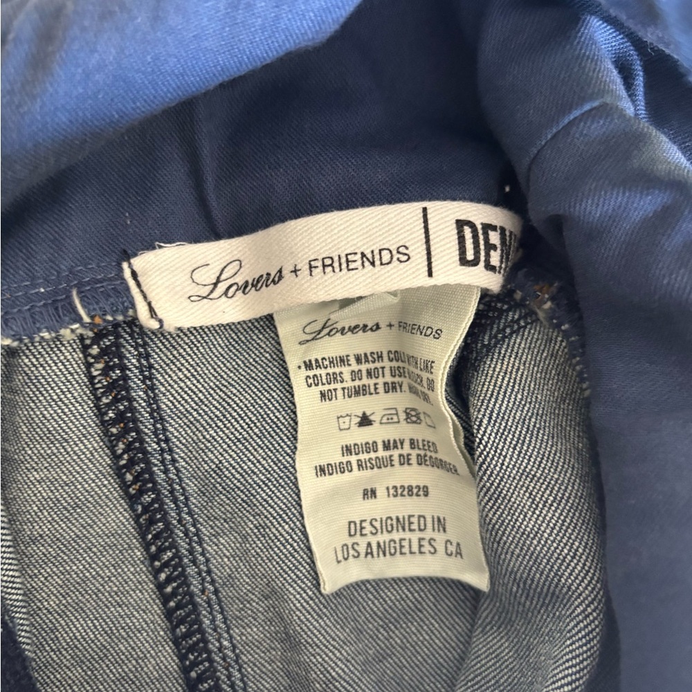 Lovers + Friends Dark Denim Mini Dress - Picture 7 of 7